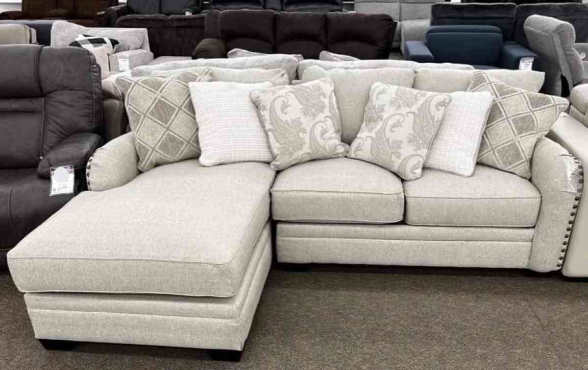 dellara chalk laf sofa chaise sectional