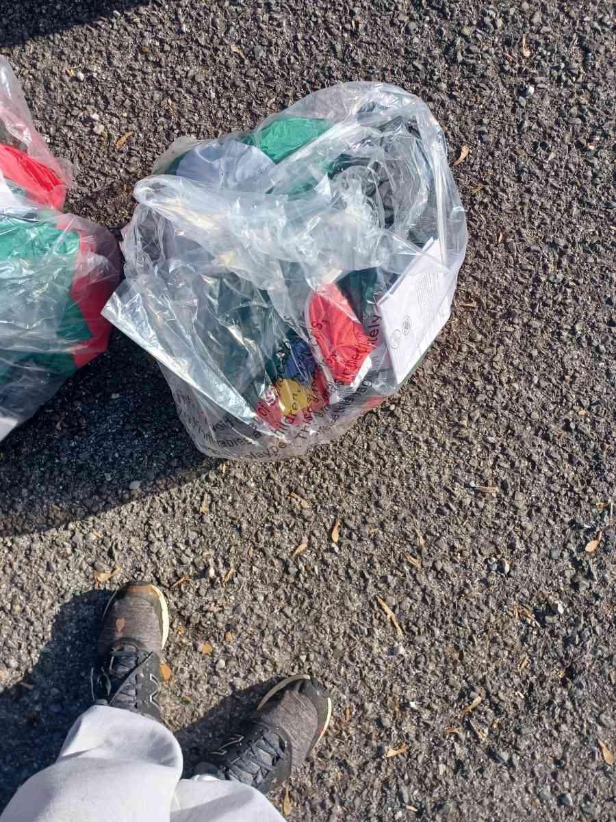 blow up Santas on an airplane