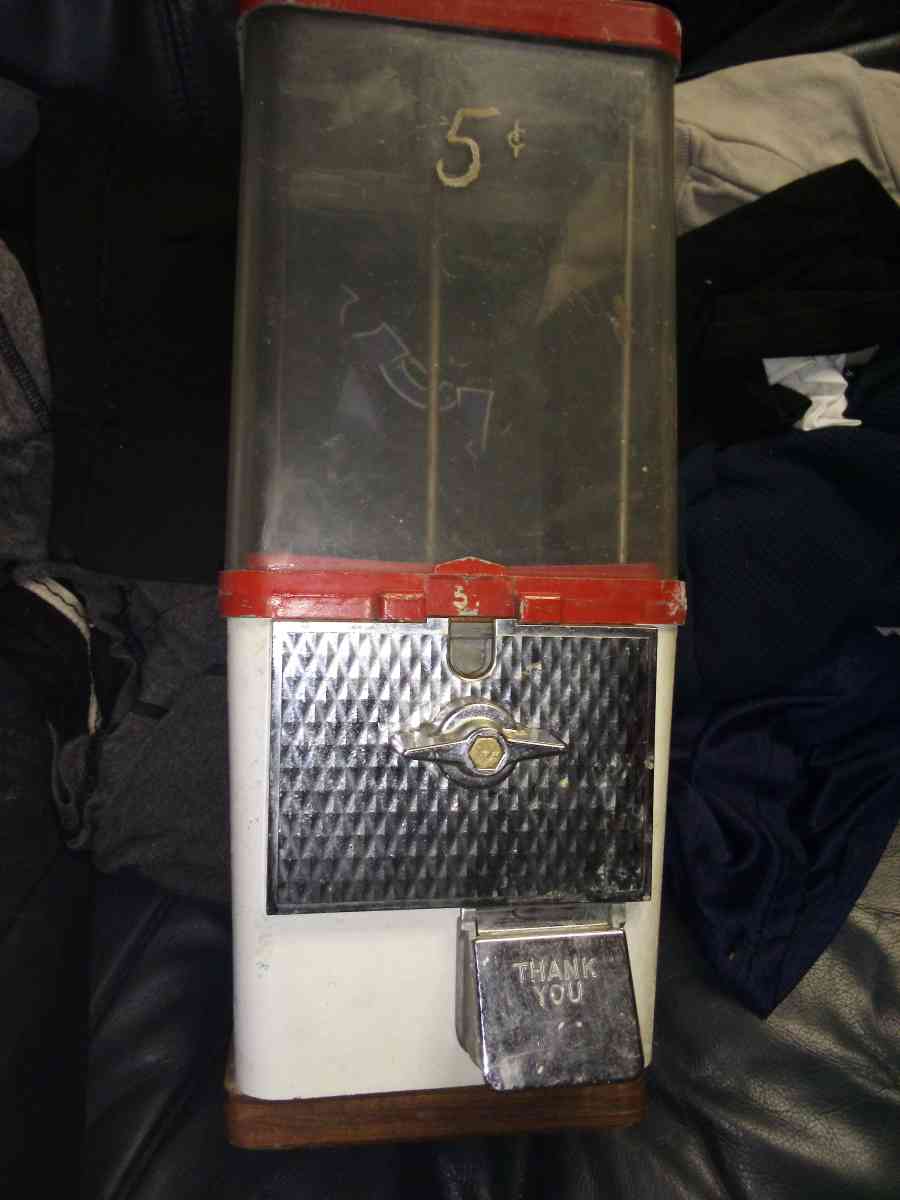 5 cent bubble gum machine