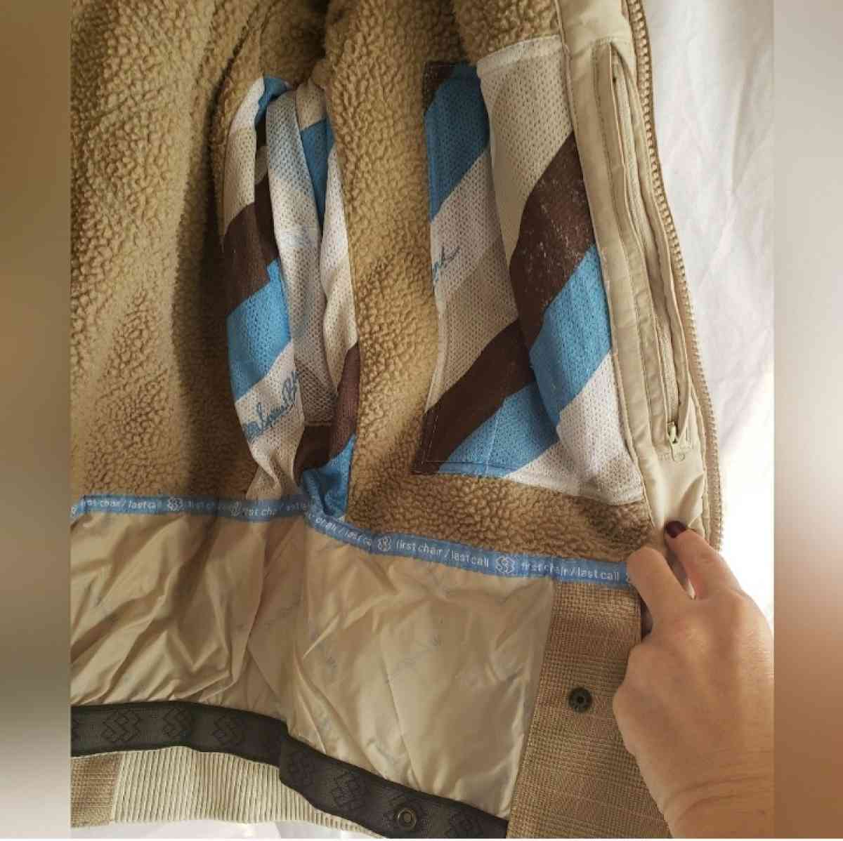 Special Blend 15K Waterproof Snowboard Tan Plaid Jacket Sz S