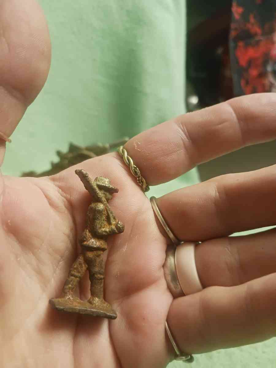 very old civil war brass figurines