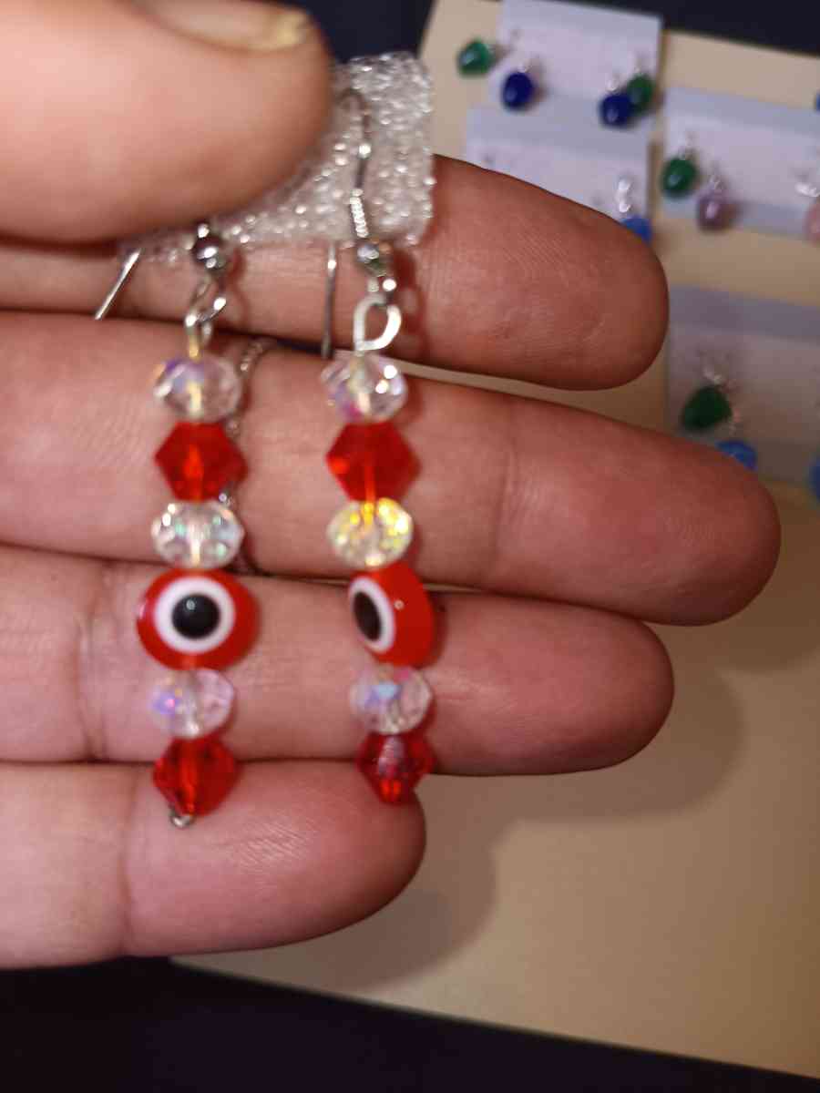 handmade earrings 3 each