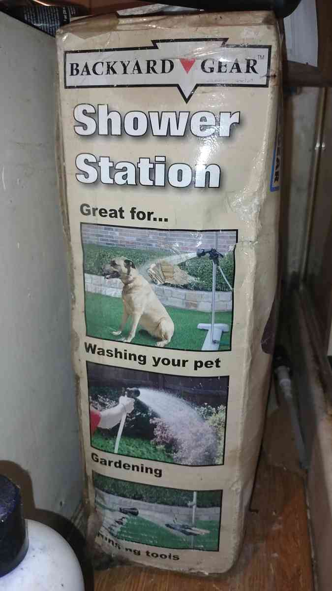 outdoor shower and pet wash