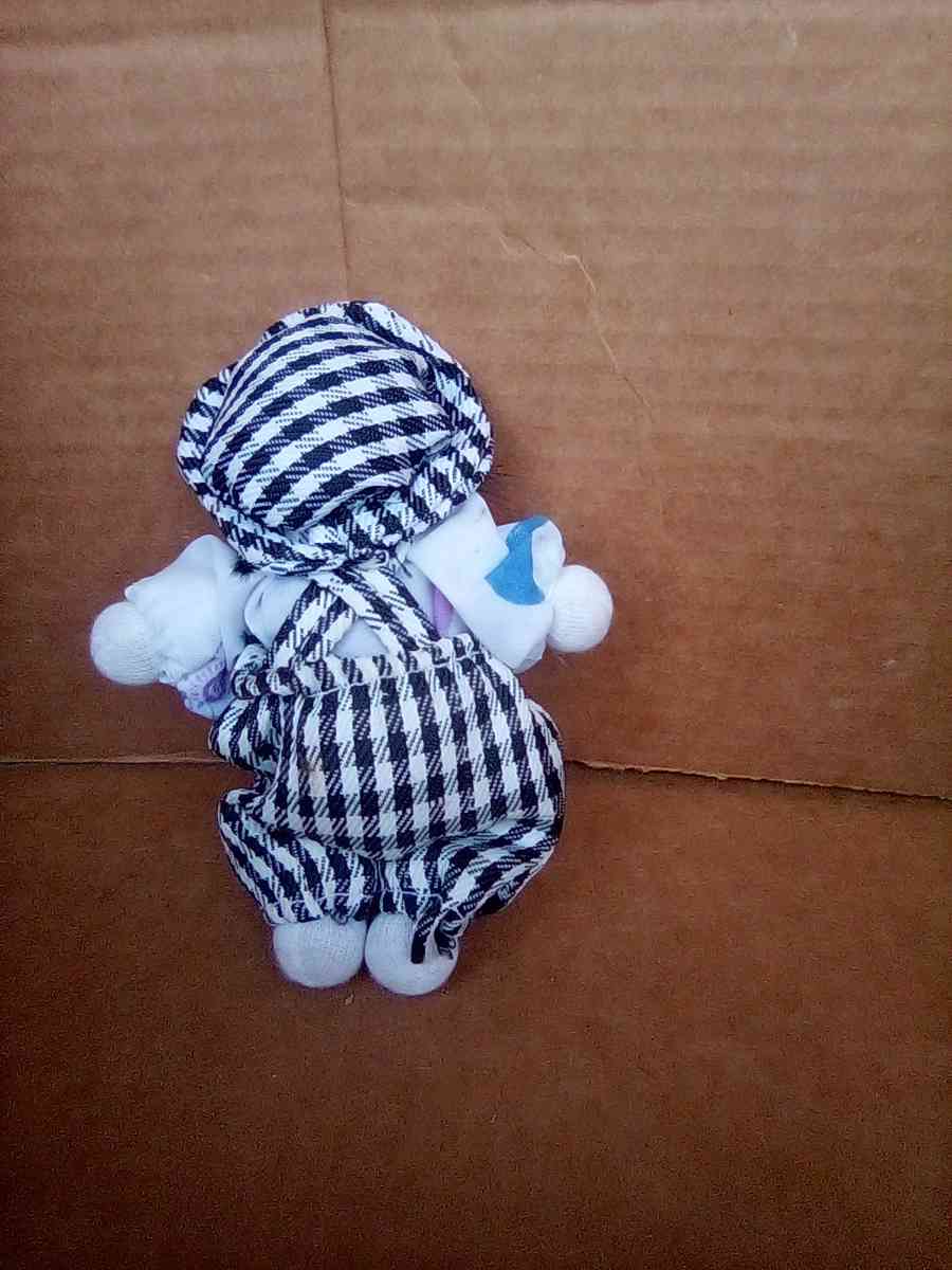 Hand painted porcelain clown figurine