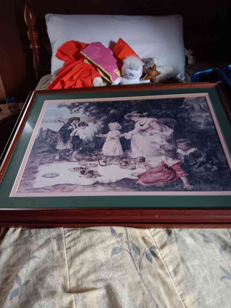 children in flower garden pictures frames