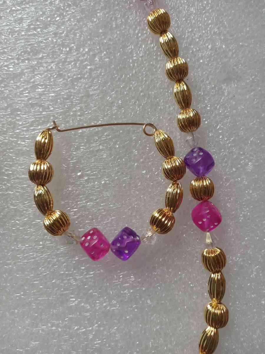 Pink and Purple Jewelry Set