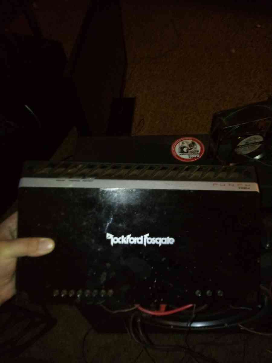 Rockford fosgate punch 2 amp with punch 2 subwoofer
