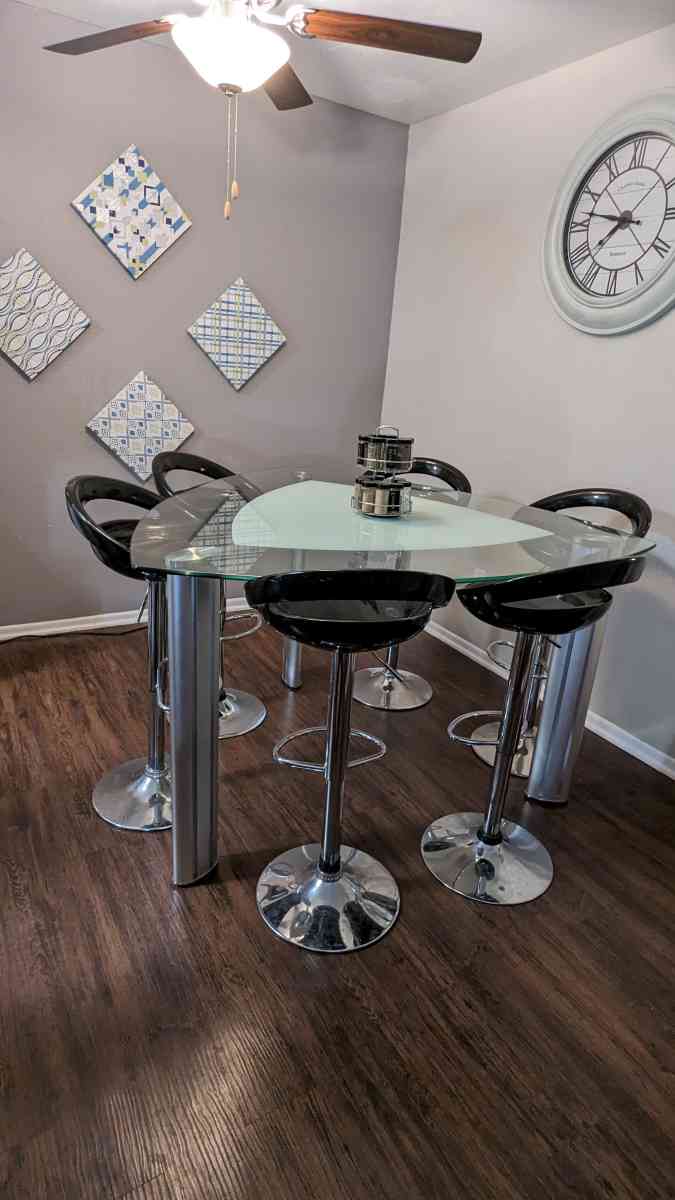 Modern glass table
