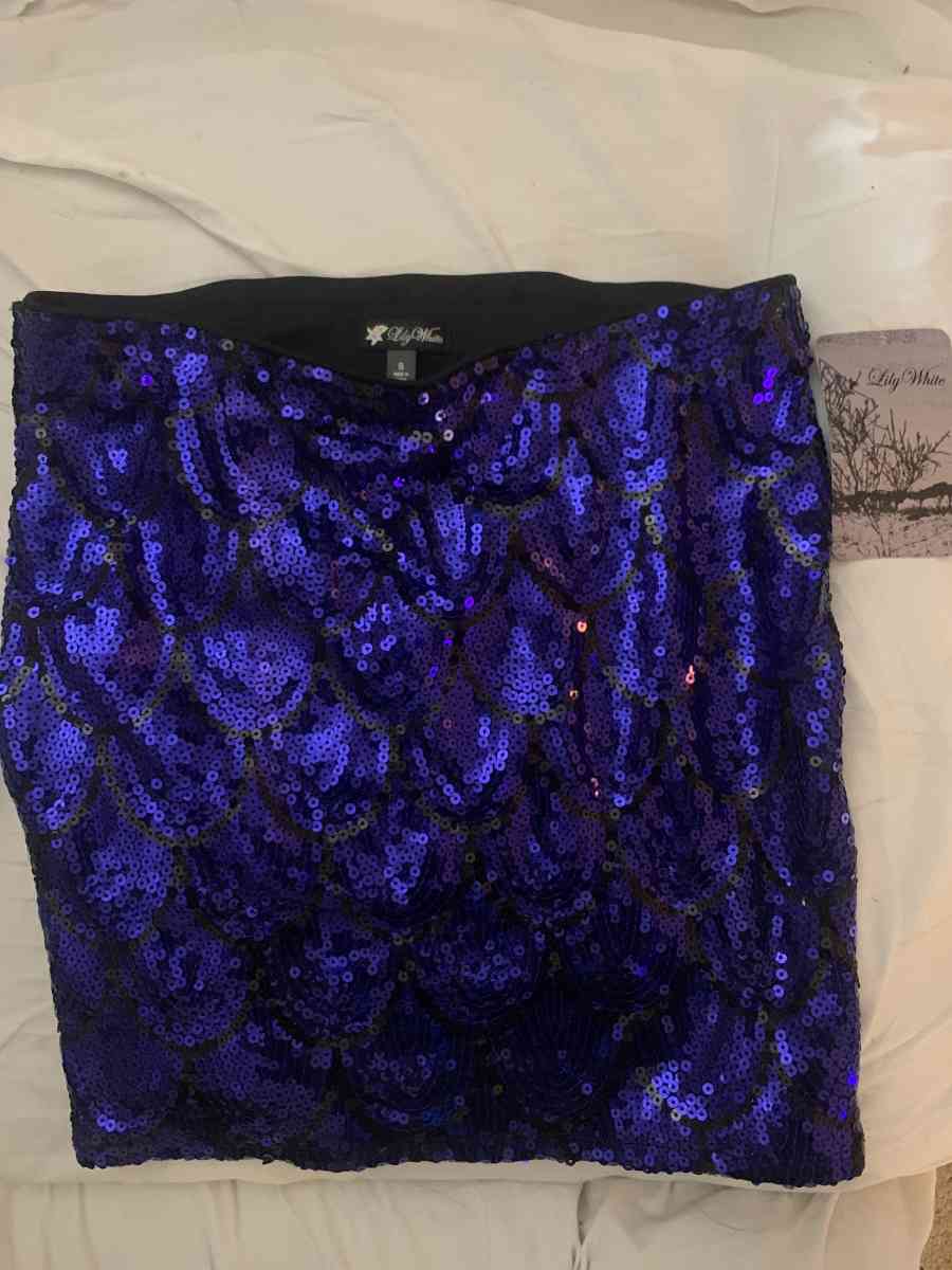 brand new sequined mini skirt