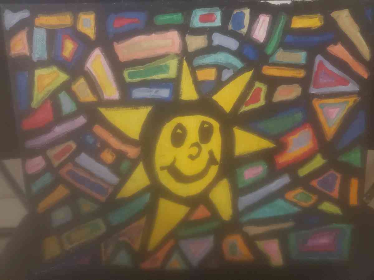 Sunshine Abstract Acrylic Original Painting