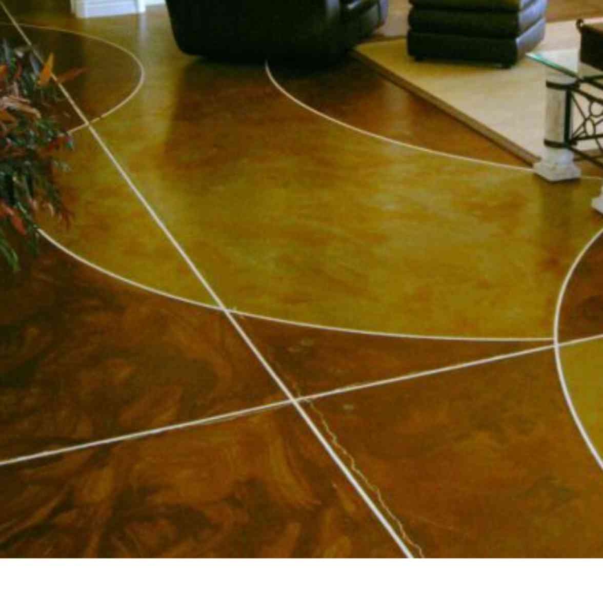 Acid staining concrete