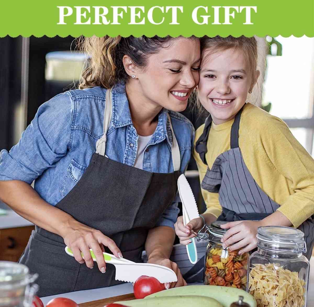 5 pcs kitchen cooking set for toddlers and kids safety knive