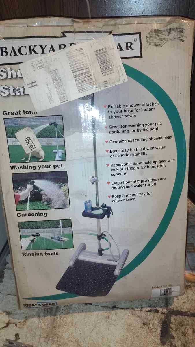 outdoor shower and pet wash