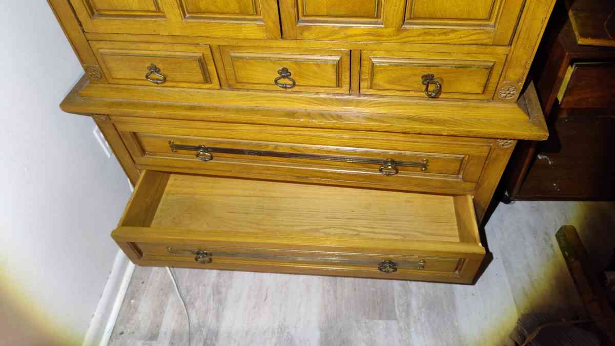 solid oak bureau