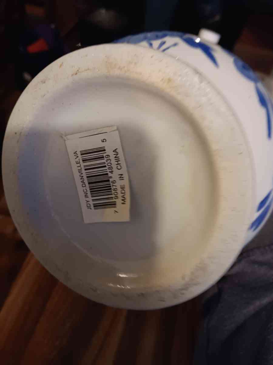 pitcher and bowl made in China