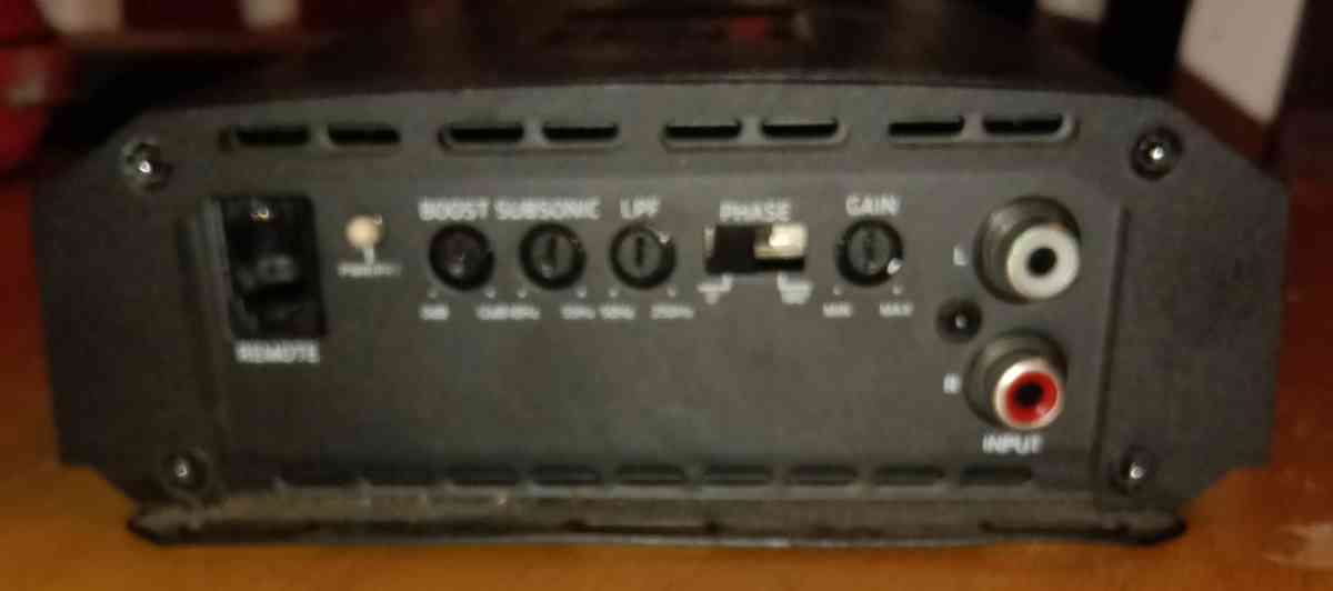 2 Terminator MXT Audio Subs in Box MXT 1200 Watt Amp