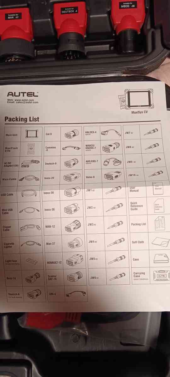 Autel maxisys MS908CV w programDEVICE