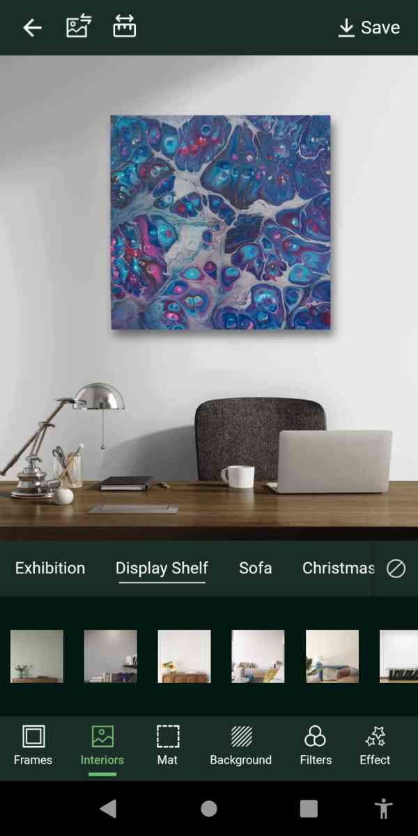 Acrylic Painting on a 12 inch x 12 inch x 1 inch canvas