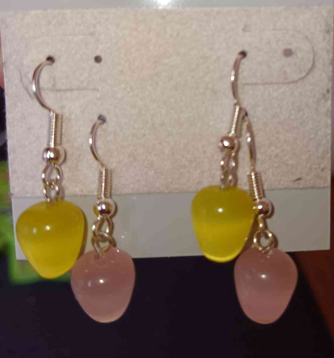 handmade earrings 3 each