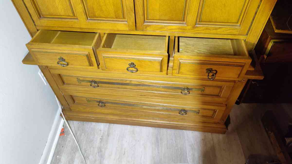 solid oak bureau