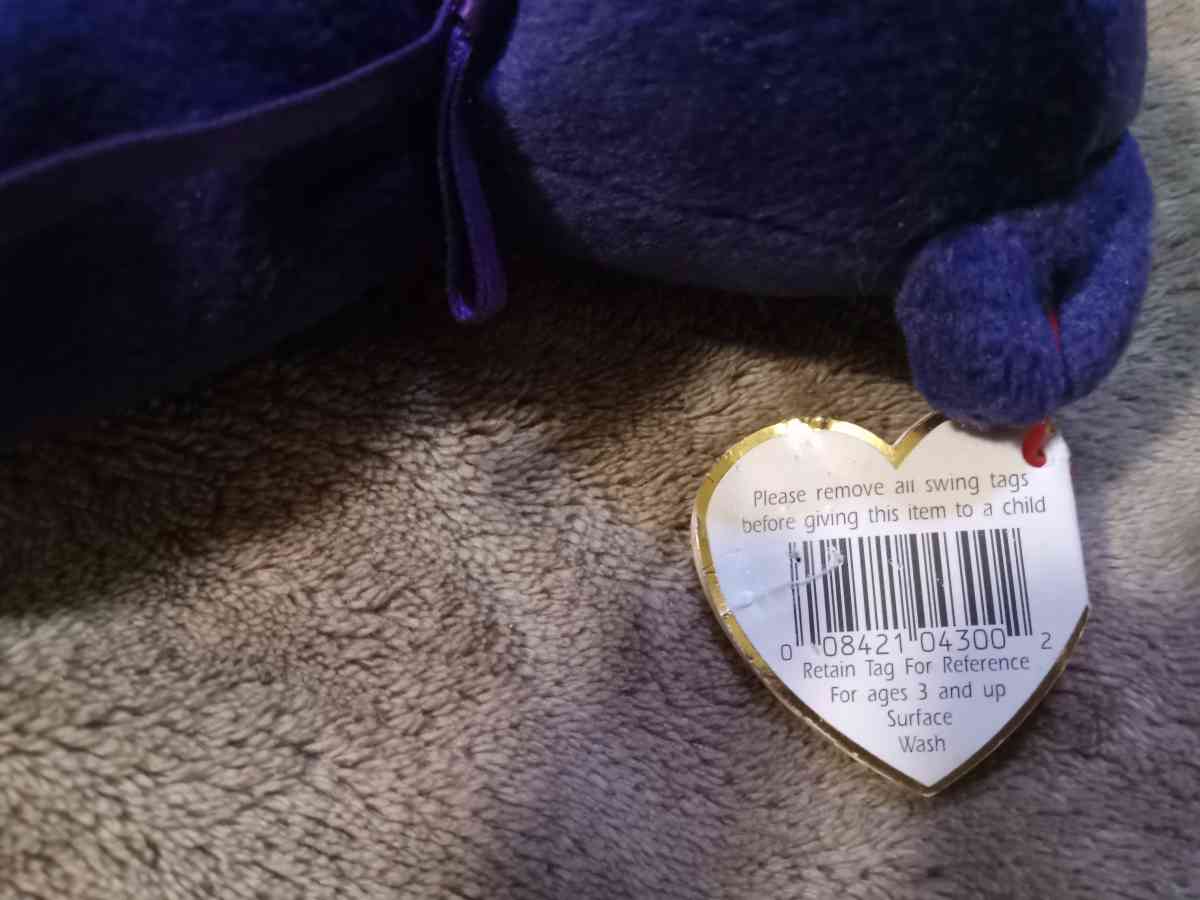Rare Beanie Baby Princess Diana With Tag Errors