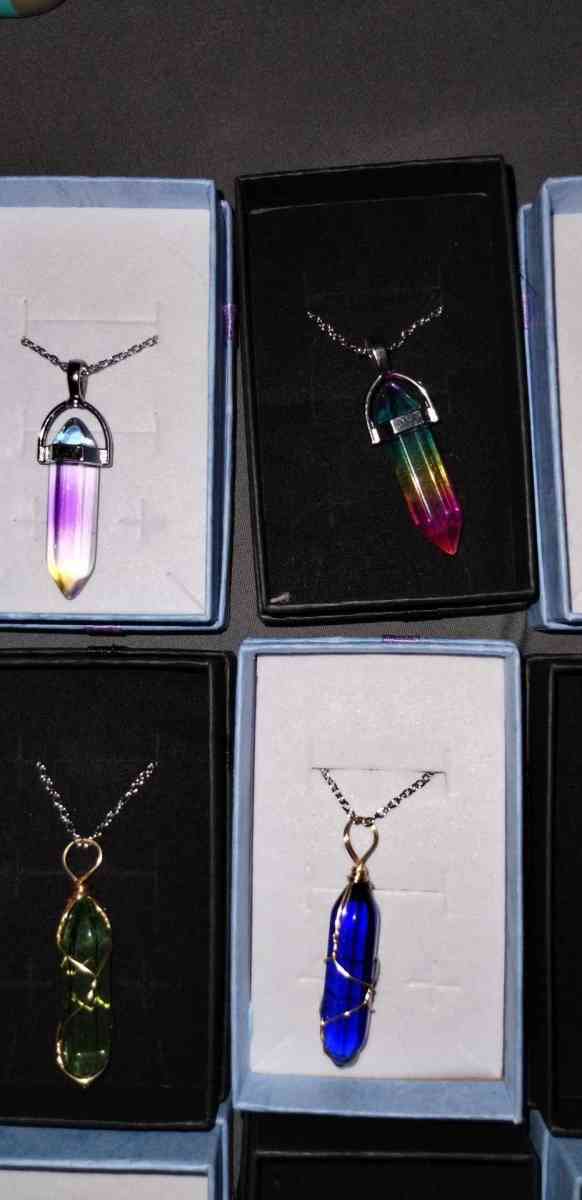 handmade crystal necklaces