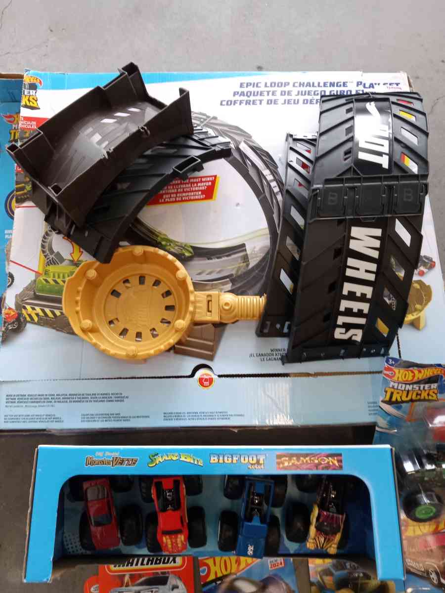 the monster trucks and ramp