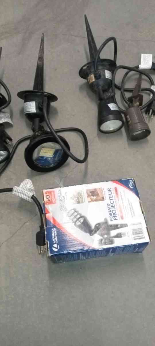 the LED portable outdoor spotlight