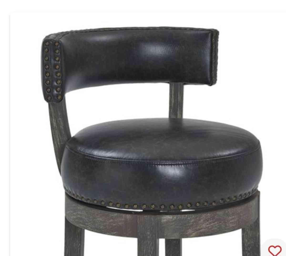 Corbin Faux Leather 26 Swivel Counter Stool