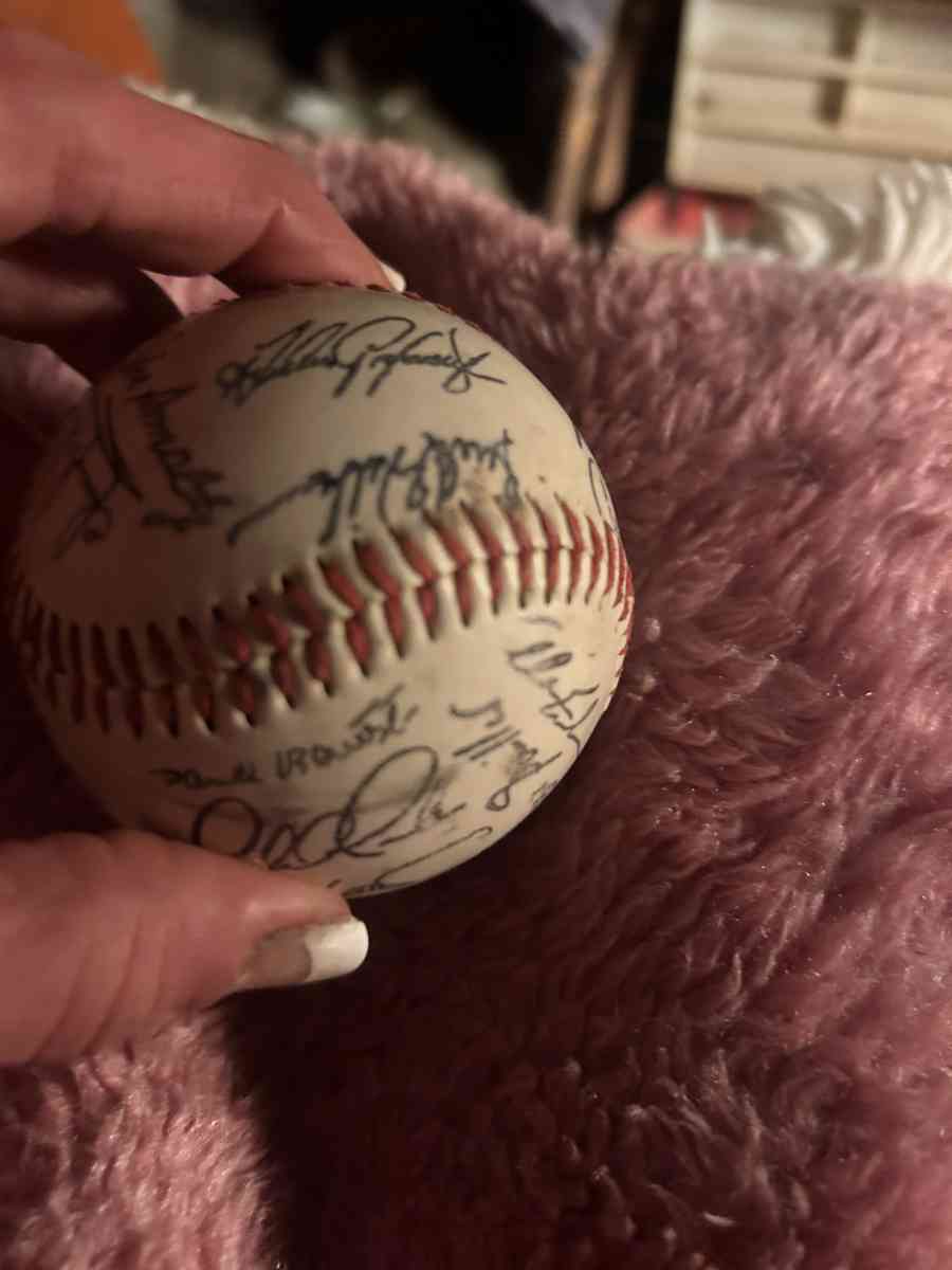baseball signed by braves team owner