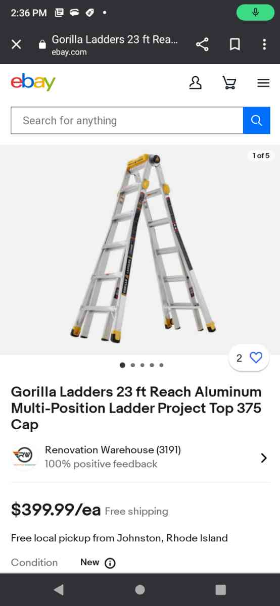 gorilla folding ladder