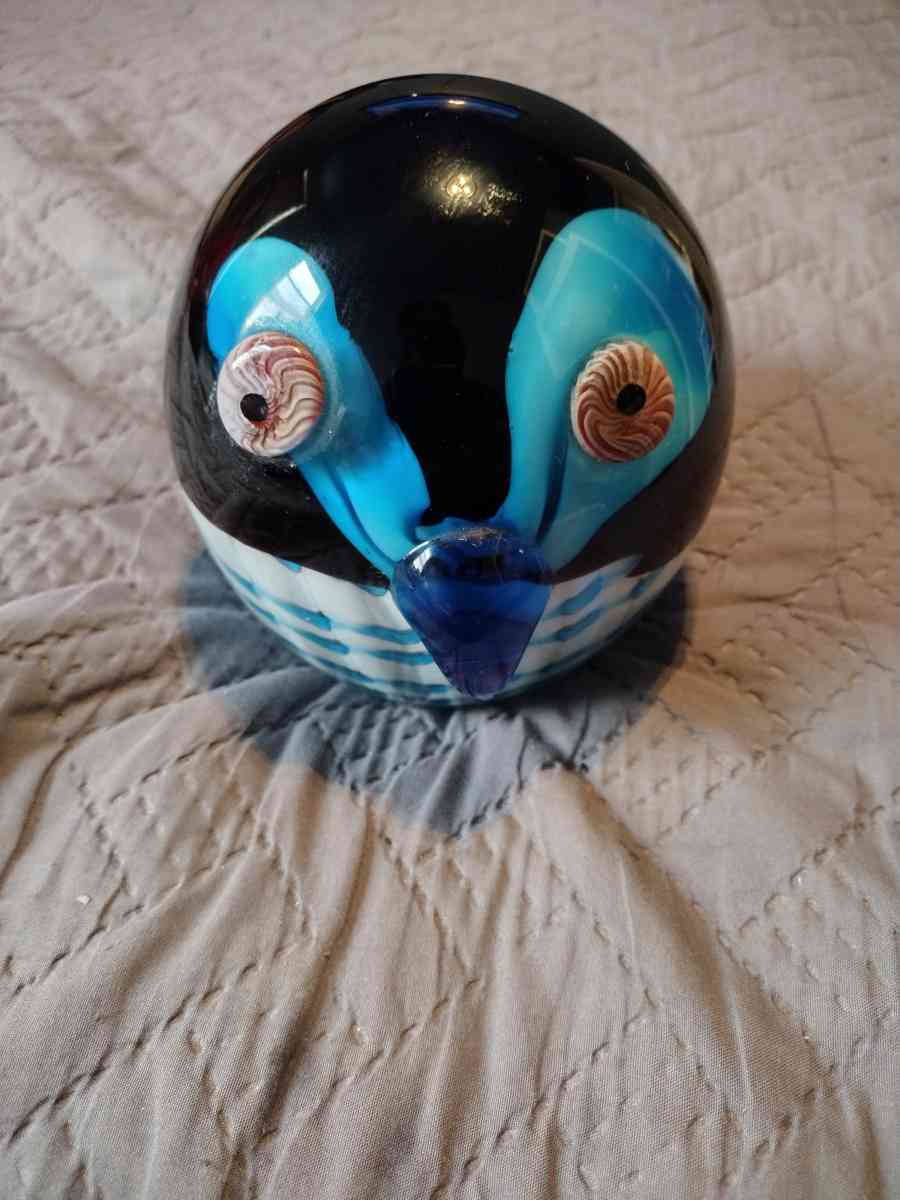 glass owl centerpiece