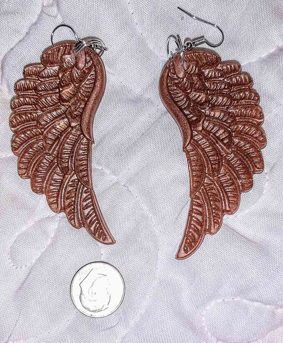 Handcrafted very light Angel Wing Earrings