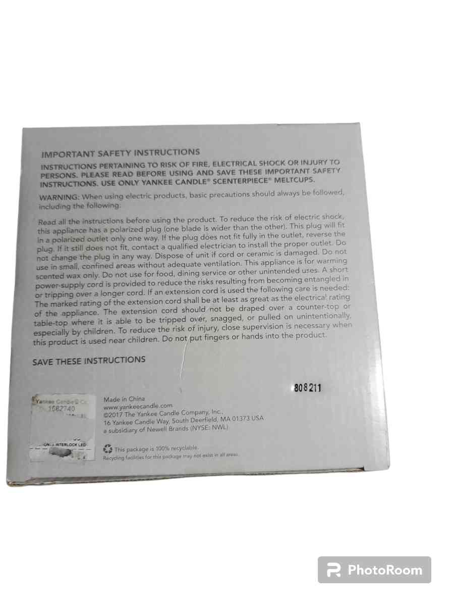 Yankee Candle scenterpiece meltcup warmer NIB