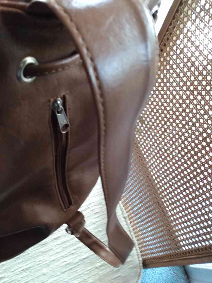Leather Coach bag with over shoulder strap