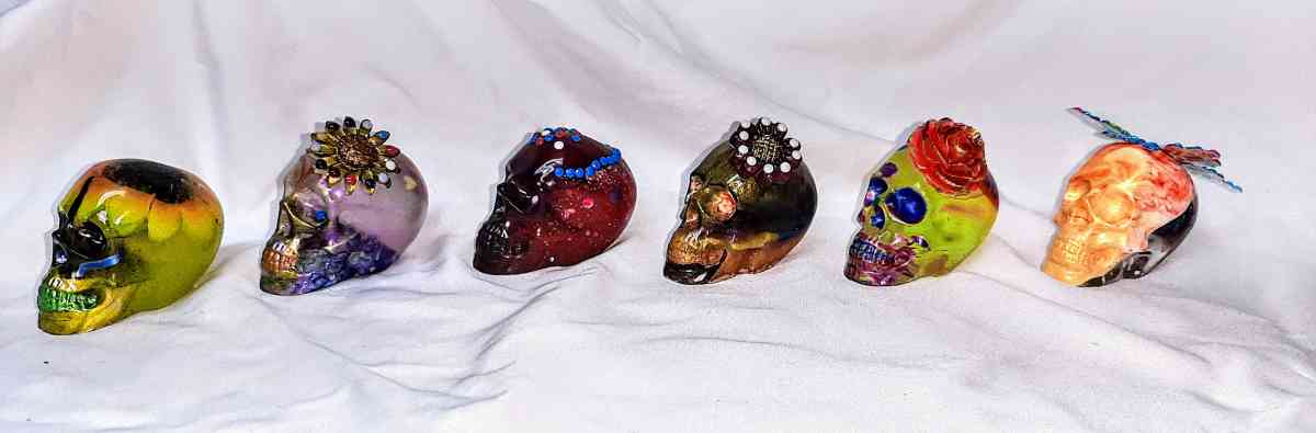 Original Day of the Dead Handcrafted Skulls Small