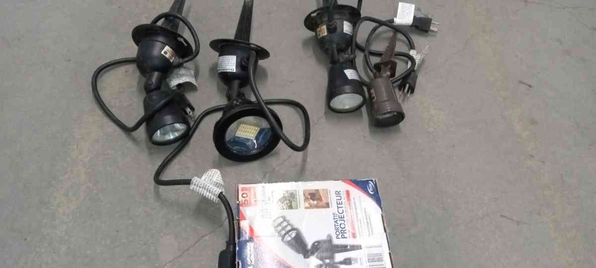 the LED portable outdoor spotlight