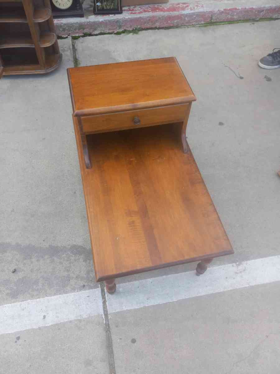 wood cigar end table