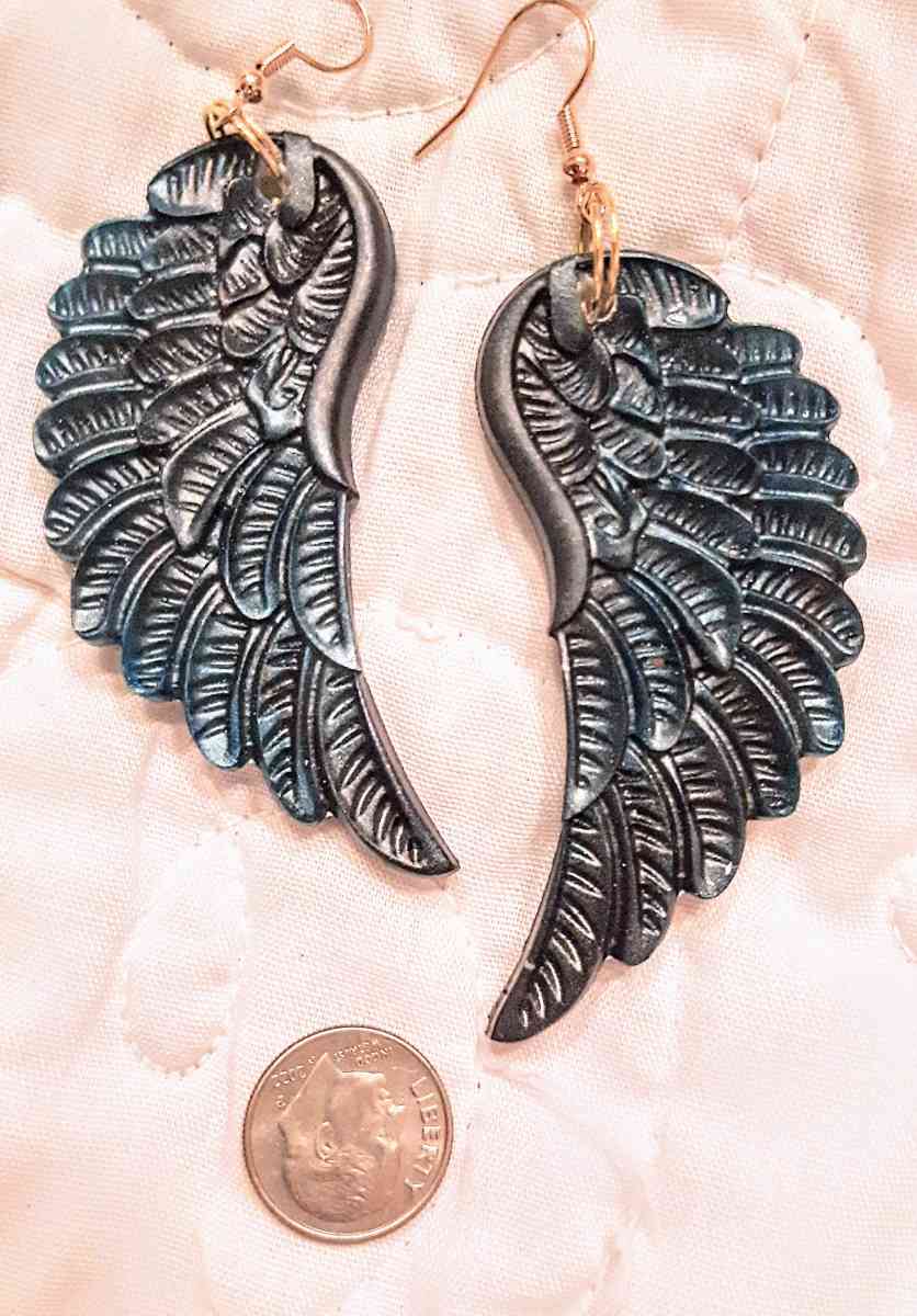 Longer Angel Wing Earrings