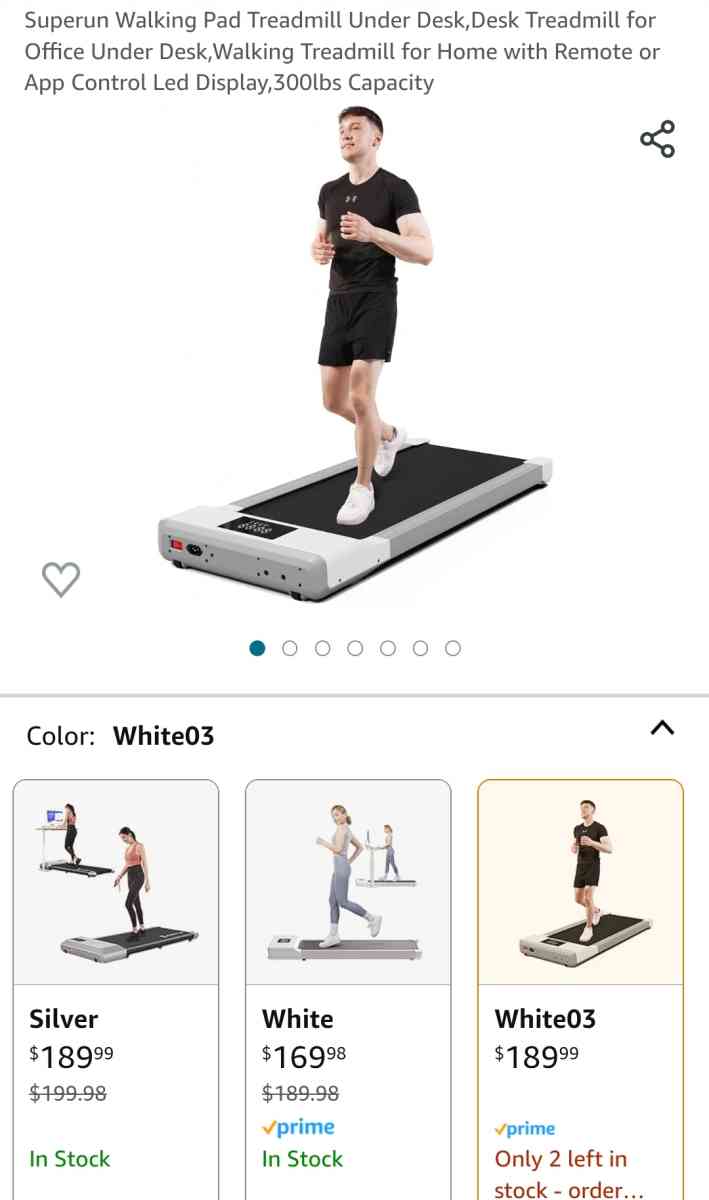 Under Desk Running Treadmill LIKE NEW