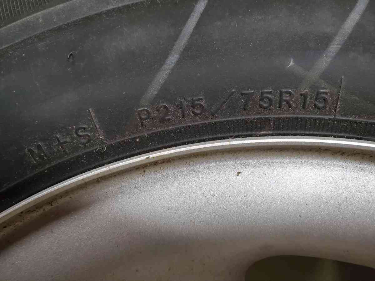 Jeep Wheel With New Goodyear Wrangler 21575 R15 Tire