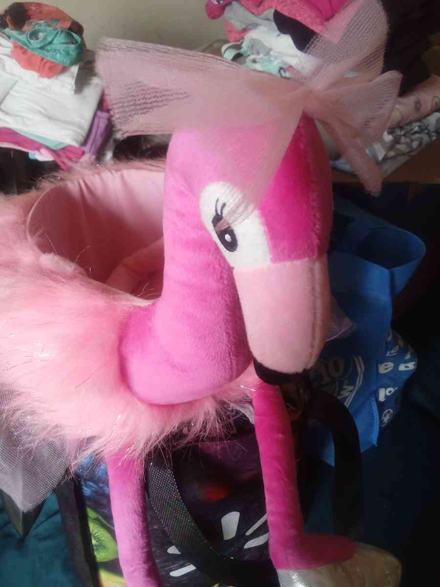 flamingo easter basket