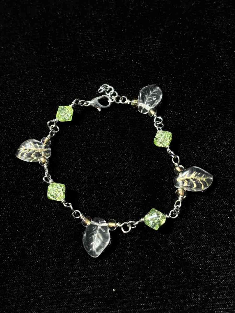 handmade glass beaded bracelet