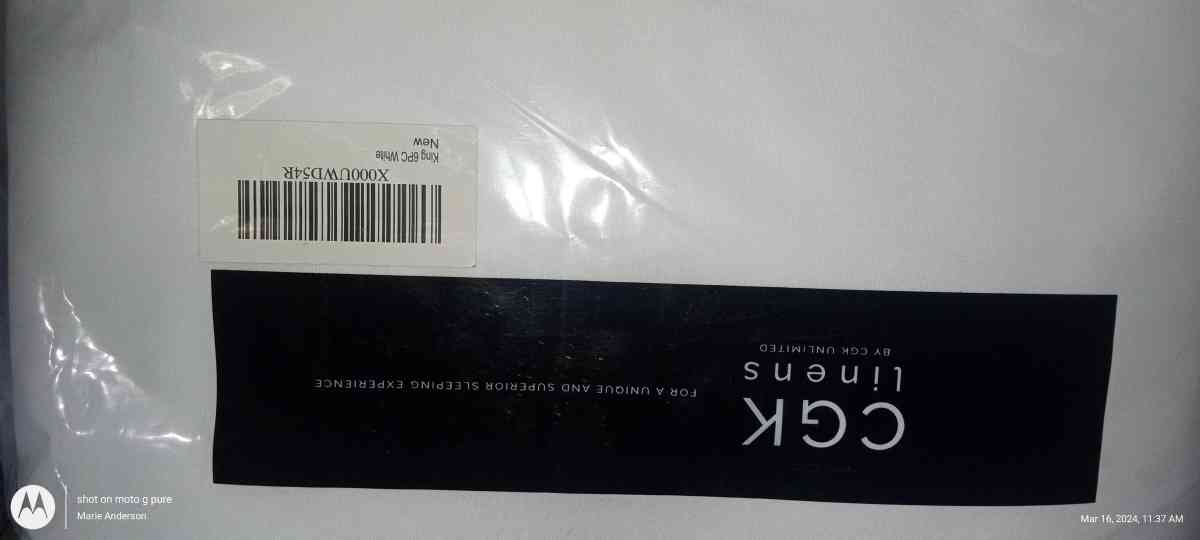 new CGK 6 piece linen set