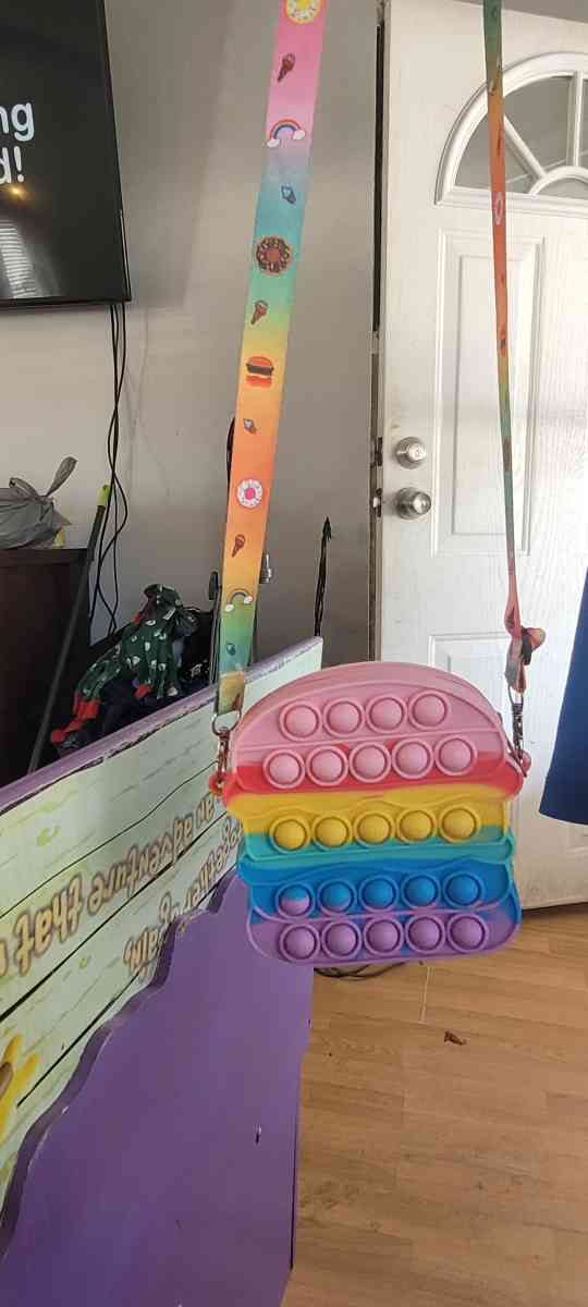 Hamburger Pop It Purse