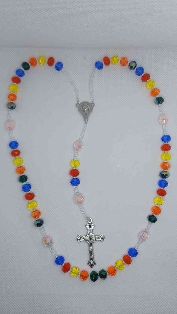 rainbow colors rosary