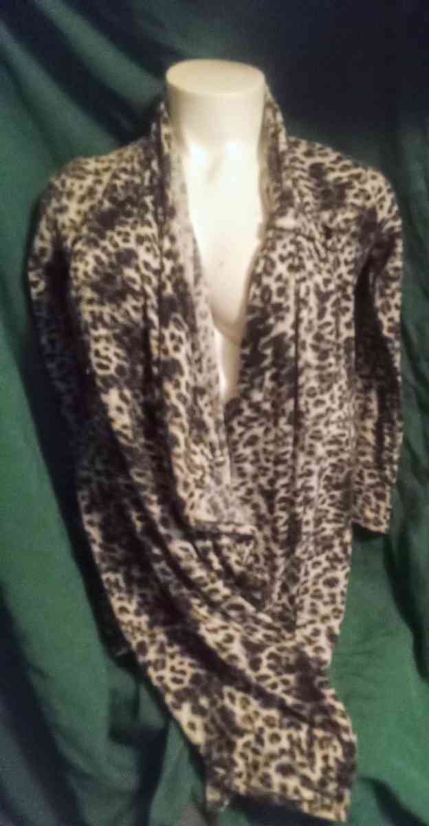 Cecico Small Leopard Print Shrug Cardigan