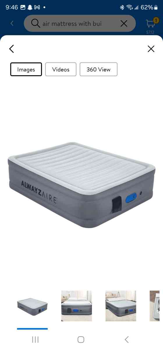 AlwayzAire 20 Queen AirMattress with Builtin Pump