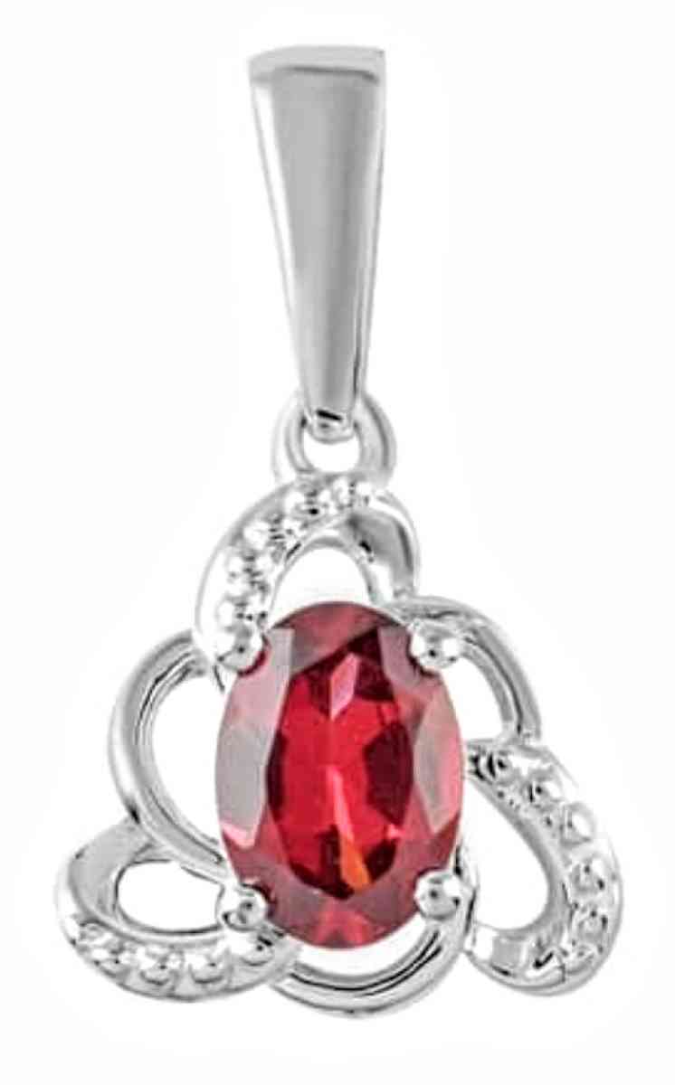 SOLD  Orissa Rose Garnet Sterling Silver Pendant