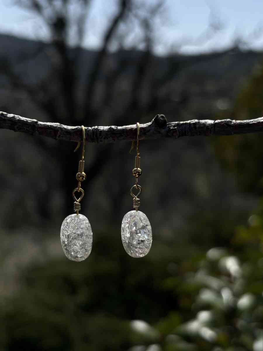 handmade glass bead earrings